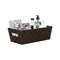Simplify Storage Shelf Tote, 14-1/2 in L, 7-5/8 in W, 14-1/2 in H, Chocolate, Plastic 25099-CHOCO - alternate 3